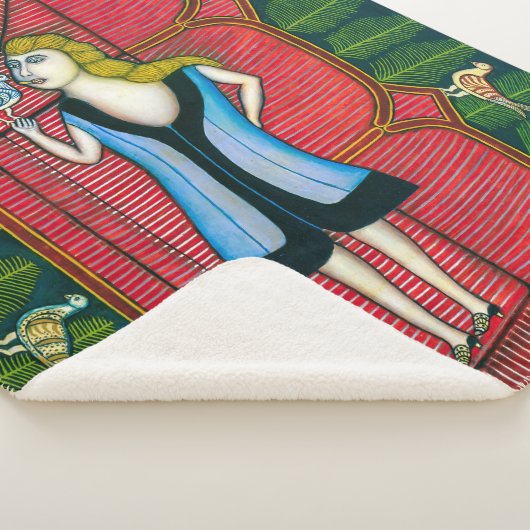 Meisje met duiven | Morris Hirshfield | Sherpa Deken (3/4)