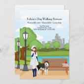 Meisje met een Aankondiging van de Hond (Voorkant / Achterkant)