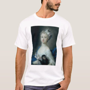 Meisje met een aap t-shirt
