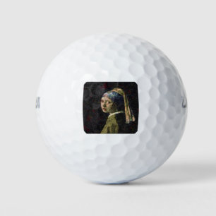 Meisje met een aardbei die een fijne kunstspuit ve golfballen