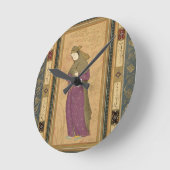 Meisje met een aigrette uit de Grote Clive Alb Ronde Klok (Hoek)