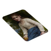 Meisje met een appel van William-Adolphe Bouguerea Magneet (Rechterzijde)