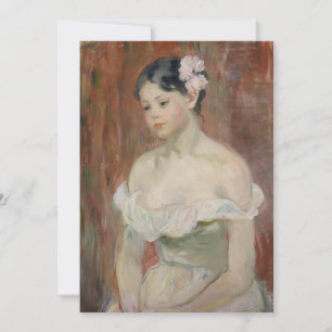 Meisje met een bloem in haar haar   Berthe Morisot