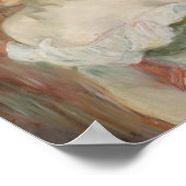 Meisje met een bloem in haar haar | Berthe Morisot Poster (Hoek)