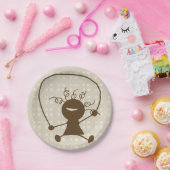 Meisje met een Bord met piek papier (Feest)