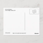 Meisje met een briefkaart van Dolphin en Tower Bri (Achterkant)