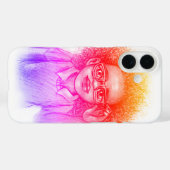 Meisje met een bril, iPhone case (Achterkant (horizontaal))