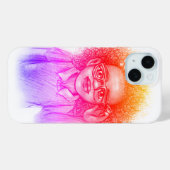 Meisje met een bril, iPhone case (Achterkant (horizontaal))