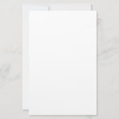 Meisje met een coole, sjieke afbeelding briefpapier (Achterkant)