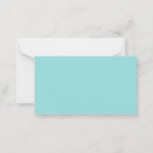 Meisje met een coole, sjieke afbeelding notitiekaartje (Achterkant)