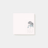 Meisje met een coole, sjieke afbeelding post-it® notes (Voorkant)