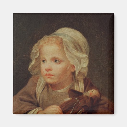 Meisje met een Doll Magneet (Voorkant)