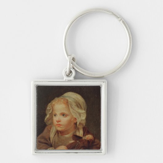 Meisje met een Doll Sleutelhanger (Voorkant)