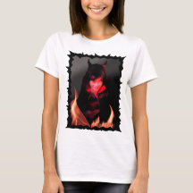 Meisje met een duivelse glimlach