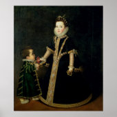 Meisje met een dwerg, dat een portret zou zijn poster (Voorkant)