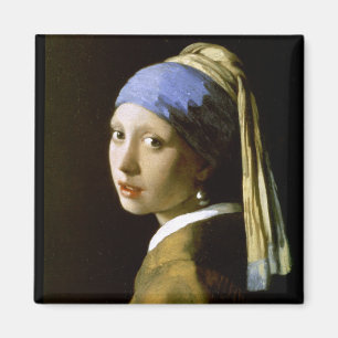 Meisje met een Fijn Art. van Vermeer van de Magneet
