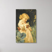 Meisje met een gele vlinder (door Frederick Morgan