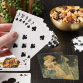 Meisje met een gele vlinder pokerkaarten (Insitu)