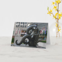 Meisje met een gezichtsmasker - NYC-kaart Kaart