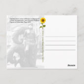 Meisje met een gezichtsmasker - NYC V briefkaart (Achterkant)