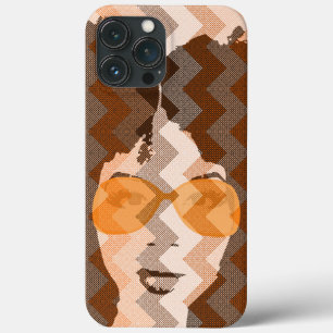 Meisje met een gouden zonnebril Case-Mate iPhone case
