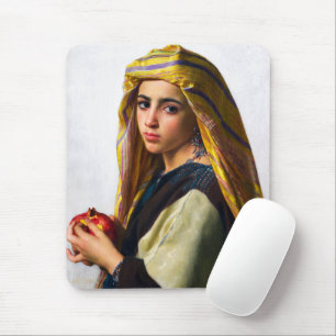 Meisje met een granaatappel van William Bouguereau Muismat