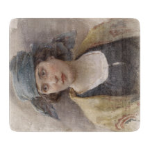 Meisje met een groene hoofddoek (door Ludwig Passi