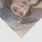 Meisje met een groene hoofddoek (door Ludwig Passi Tissuepapier (Detail)