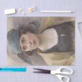 Meisje met een groene hoofddoek (door Ludwig Passi Tissuepapier (Craft)