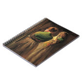 Meisje met een groene sjaal (door Joseph DeCamp) Notitieboek (Linkerzijde)