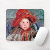 Meisje met een grote rode hoed, Mary Cassatt Muismat (Met muis)