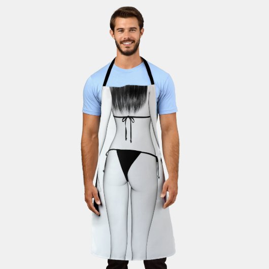 Meisje met een hoge sleutel in Bikini Schort (Gedragen)