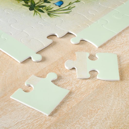  meisje met een hond legpuzzel (Zijkant)