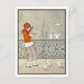  meisje met een hond. Willebeek Le Mair Briefkaart (Voorkant)