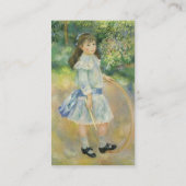 Meisje met een Hoop van Pierre Auguste Renoir Visitekaartje (Achterkant)