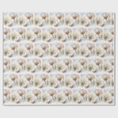 Meisje met een huisdier Bunny Cadeaupapier (Vlak)