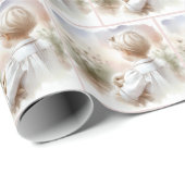 Meisje met een huisdier Bunny Cadeaupapier (Rol Hoek)