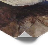 Meisje met een kaarsenzelfportret poster (Hoek)