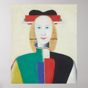 Meisje met een kam in haar haar poster