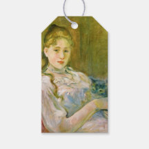 Meisje met een kat (door Berthe Morisot)