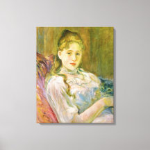 Meisje met een kat (door Berthe Morisot)