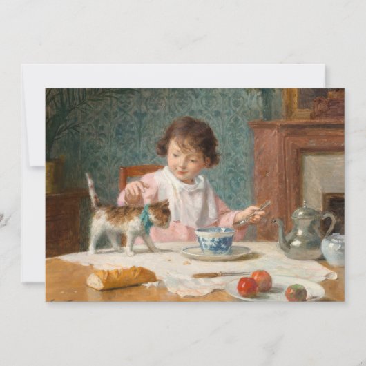 Meisje met een kat | Victor Gabriel Gilbert (Voorkant)