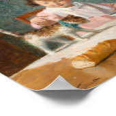 Meisje met een kat | Victor Gabriel Gilbert Poster (Hoek)