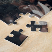 Meisje met een kerstboomjurk legpuzzel (Zijkant)