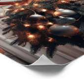 Meisje met een kerstboomjurk poster (Hoek)