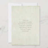 Meisje met een kikkerpop Schattig Whimsical Bedankkaart (Achterkant)