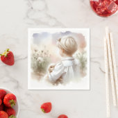 Meisje met een konijn servet (Insitu)