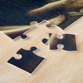 Meisje met een leeuw legpuzzel (Zijkant)