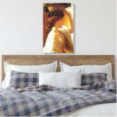 Meisje met een mand van fruit (door Frederic Leigh Canvas Afdruk (Insitu (Slaapkamer))