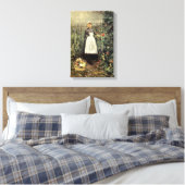 Meisje met een mand van groenten (Olga Boznanska) Canvas Afdruk (Insitu (Slaapkamer))